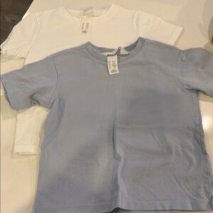 H&M Kids' White and Light Blue Tees